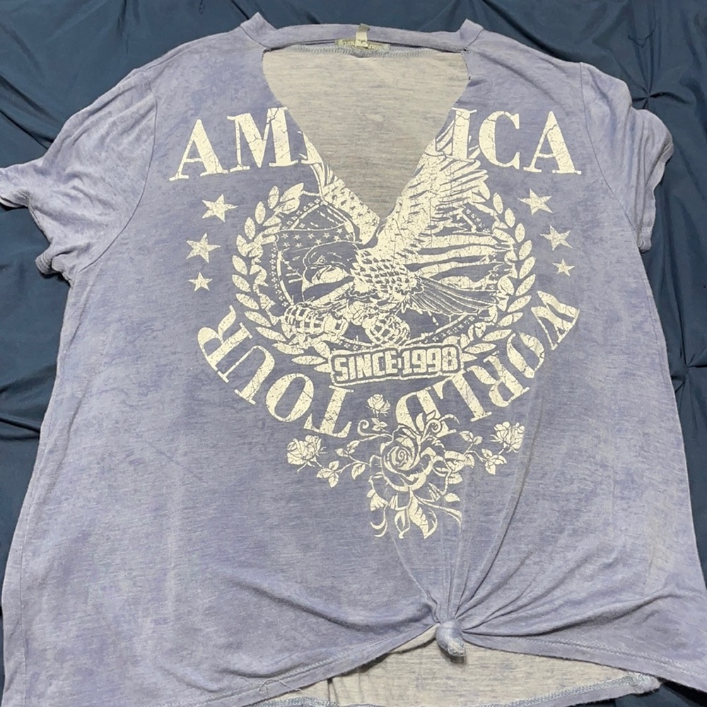 distressed tee